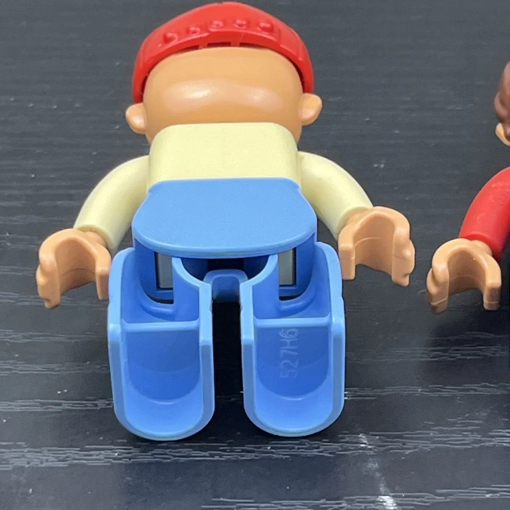 LEGO DUPLO Farmer Figures Lot of 2 Genuine Farm People Minifigures